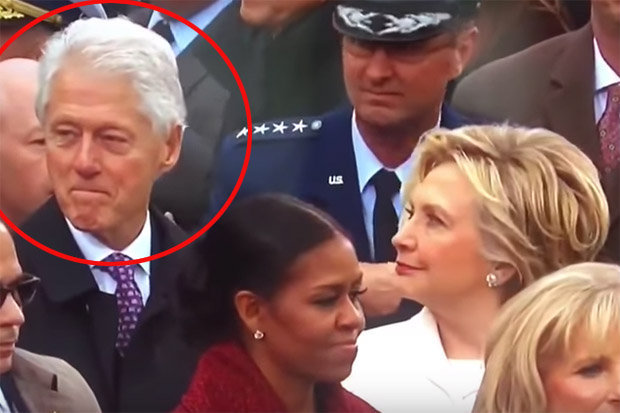 Bill Clinton checking out Ivanka or Melania Trump