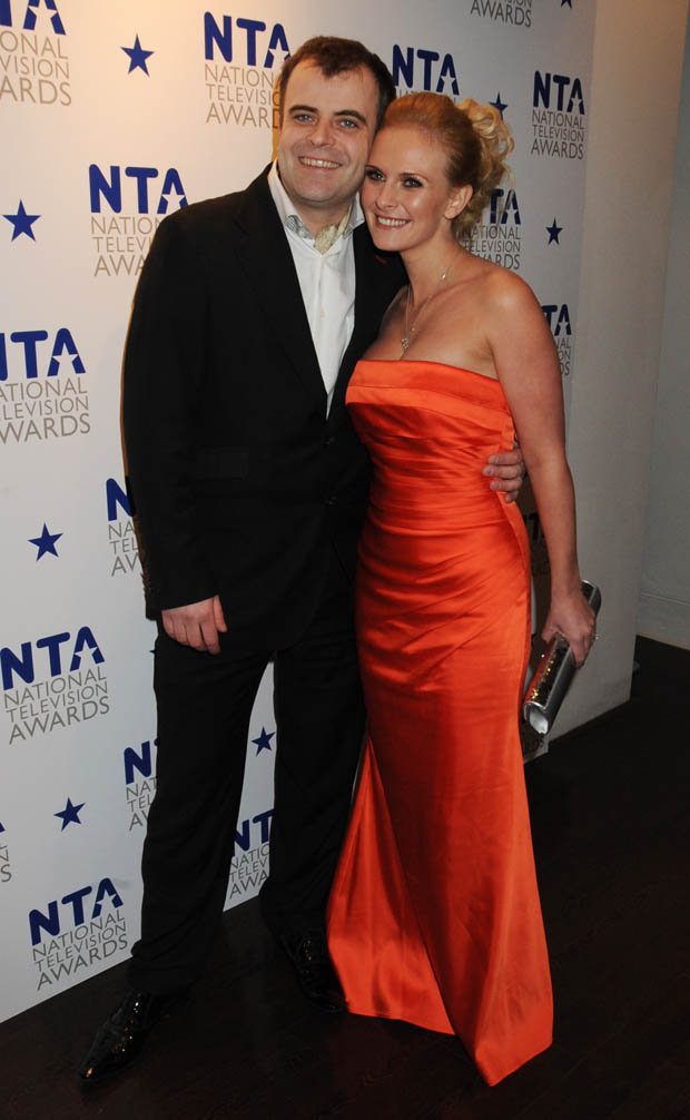 Simon Gregson with his wife Emma